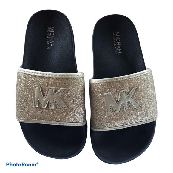 michael kors girls slides